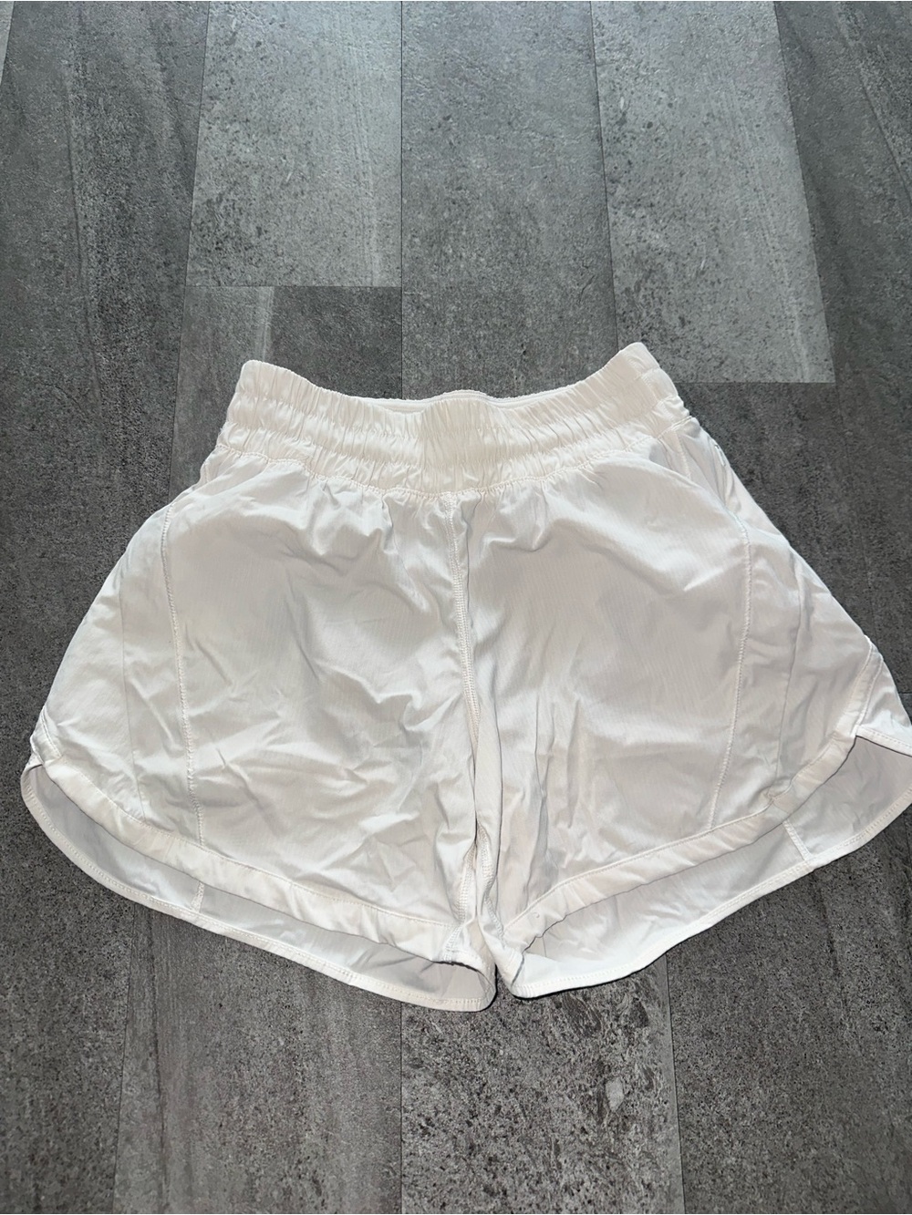 lululemon athletica White Women's Track That High-Rise Lined 5" Running Shorts